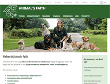 Tablet Screenshot of animalsfaith.nl